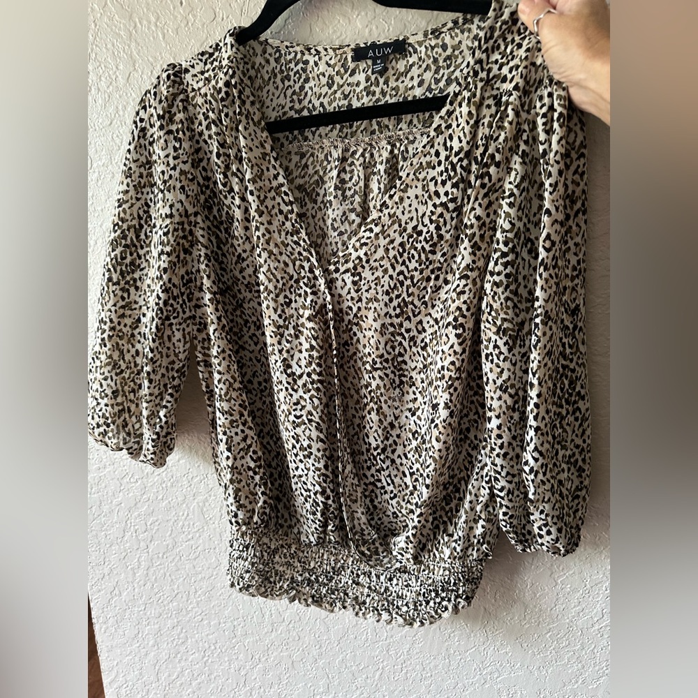 Animal print top